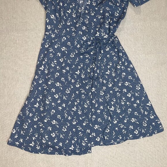 LC Lauren Conrad Short Sleeve Wrap Mini Dress - Small - Picture 8 of 13